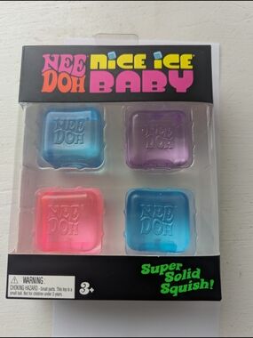 Baby Nice Ice Super Solid Squish! 4-Pack - Blue, Purple, Pink